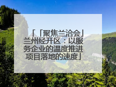 「聚焦兰洽会」兰州经开区：以服务企业的温度推进项目落地的速度