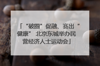 “破圈”促融、赛出“健康” 北京东城举办民营经济人士运动会