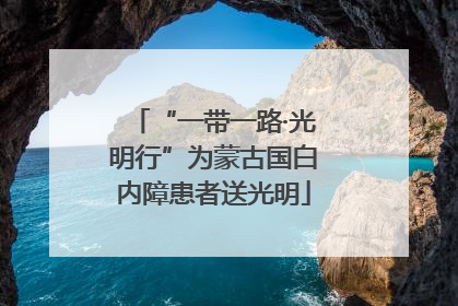 “一带一路·光明行”为蒙古国白内障患者送光明