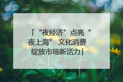 “夜经济”点亮“夜上海” 文化消费绽放市场新活力