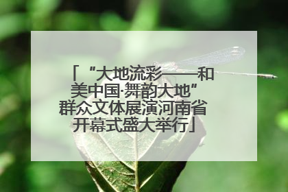 “大地流彩——和美中国·舞韵大地”群众文体展演河南省开幕式盛大举行