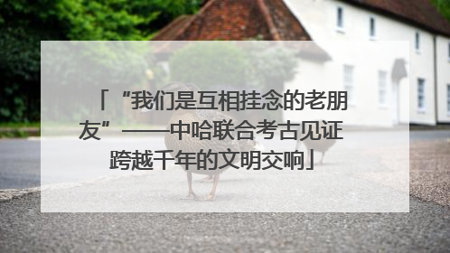 “我们是互相挂念的老朋友”——中哈联合考古见证跨越千年的文明交响