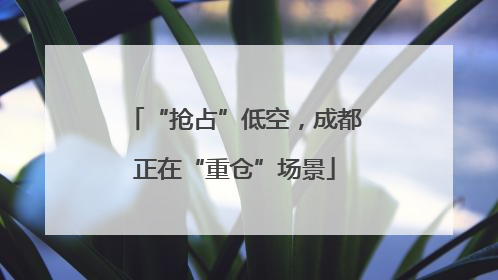 “抢占”低空，成都正在“重仓”场景