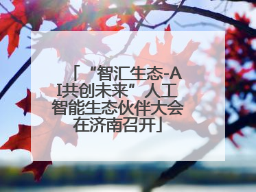 “智汇生态-AI共创未来”人工智能生态伙伴大会在济南召开
