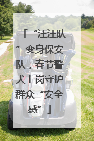 “汪汪队”变身保安队，春节警犬上岗守护群众“安全感”
