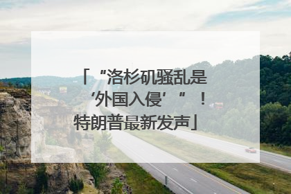 “洛杉矶骚乱是‘外国入侵’”！特朗普最新发声