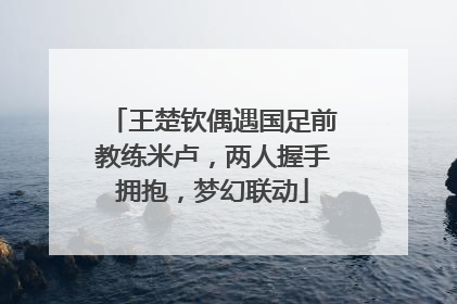 王楚钦偶遇国足前教练米卢，两人握手拥抱，梦幻联动