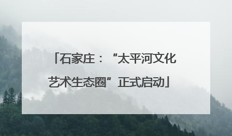 石家庄：“太平河文化艺术生态圈”正式启动