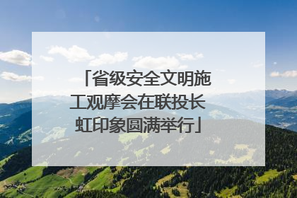 省级安全文明施工观摩会在联投长虹印象圆满举行