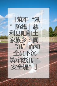 筑牢“汛”防线｜慈利县阳和土家族乡：闻“汛”而动 全员下沉筑牢防汛“安全堤”