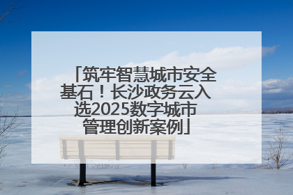筑牢智慧城市安全基石！长沙政务云入选2025数字城市管理创新案例
