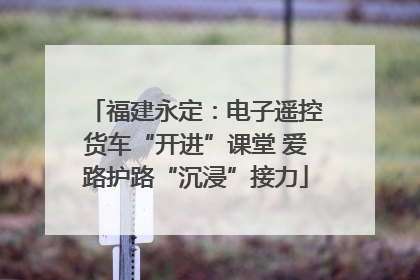 福建永定：电子遥控货车“开进”课堂 爱路护路“沉浸”接力
