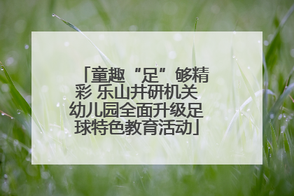 童趣“足”够精彩 乐山井研机关幼儿园全面升级足球特色教育活动