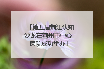 第五届荆江认知沙龙在荆州市中心医院成功举办