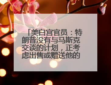 美白宫官员：特朗普没有与马斯克交谈的计划，正考虑出售或赠送他的红色特斯拉