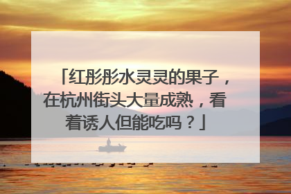 红彤彤水灵灵的果子，在杭州街头大量成熟，看着诱人但能吃吗？