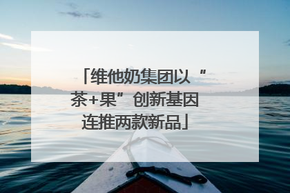 维他奶集团以“茶+果”创新基因连推两款新品