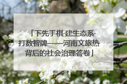 下先手棋·建生态系·打数智牌——河南文旅热背后的社会治理答卷