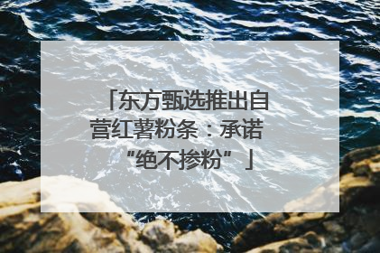 东方甄选推出自营红薯粉条：承诺“绝不掺粉”