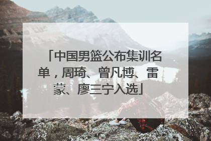 中国男篮公布集训名单，周琦、曾凡博、雷蒙、廖三宁入选