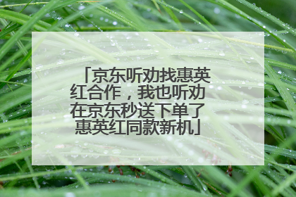 京东听劝找惠英红合作，我也听劝在京东秒送下单了惠英红同款新机