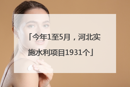 今年1至5月，河北实施水利项目1931个