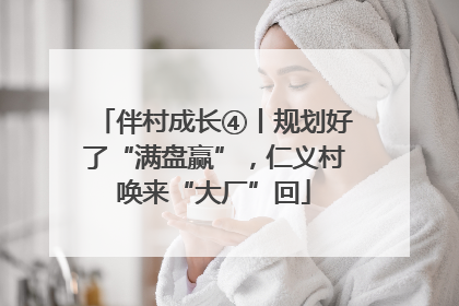 伴村成长④丨规划好了“满盘赢”，仁义村唤来“大厂”回