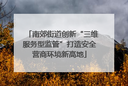 南郊街道创新“三维服务型监管”打造安全营商环境新高地