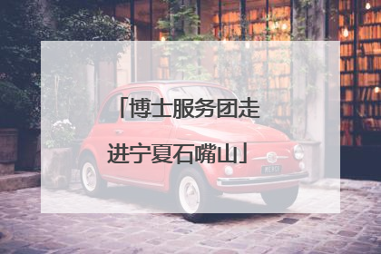 博士服务团走进宁夏石嘴山
