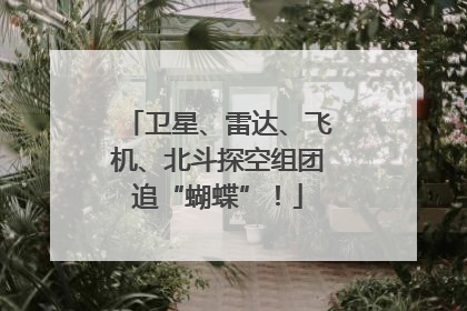 卫星、雷达、飞机、北斗探空组团追“蝴蝶”！