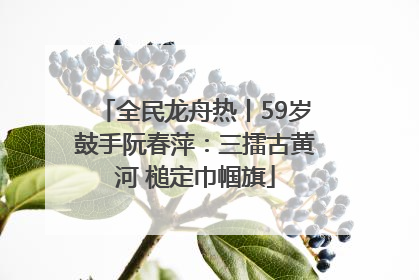 全民龙舟热丨59岁鼓手阮春萍：三擂古黄河 槌定巾帼旗