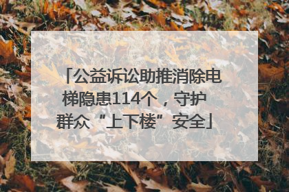 公益诉讼助推消除电梯隐患114个，守护群众“上下楼”安全