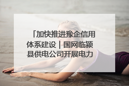 加快推进豫企信用体系建设｜国网临颍县供电公司开展电力行业信用企业现场咨询访谈工作