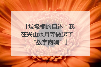 垃圾桶的自述：我在兴山水月寺做起了“数字岗哨”