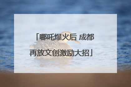 哪吒爆火后 成都再放文创激励大招