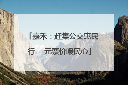 嘉禾：赶集公交惠民行 一元票价暖民心