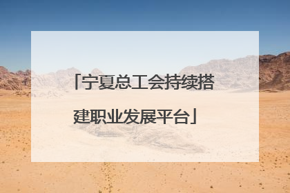 宁夏总工会持续搭建职业发展平台
