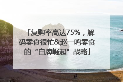 复购率高达75%，解码零食很忙&赵一鸣零食的“白牌崛起”战略