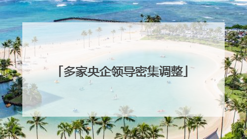 多家央企领导密集调整
