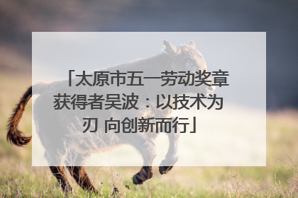 太原市五一劳动奖章获得者吴波：以技术为刃 向创新而行