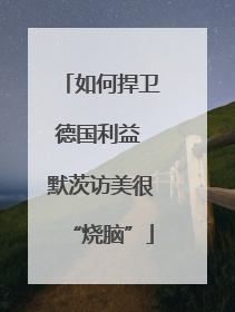 如何捍卫德国利益 默茨访美很“烧脑”