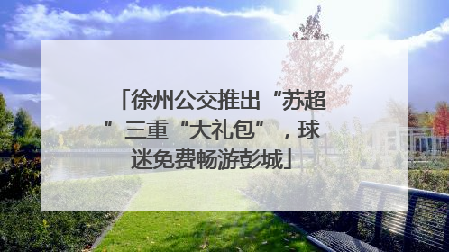 徐州公交推出“苏超”三重“大礼包”，球迷免费畅游彭城