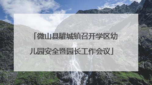 微山县驩城镇召开学区幼儿园安全暨园长工作会议