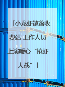 小龙虾散落收费站 工作人员上演暖心“抢虾大战”