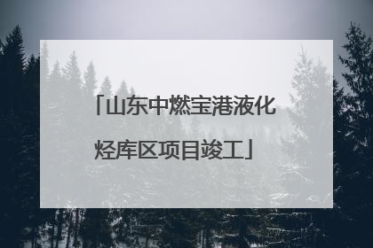 山东中燃宝港液化烃库区项目竣工