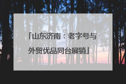 山东济南：老字号与外贸优品同台展销