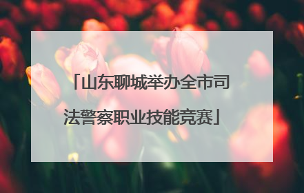 山东聊城举办全市司法警察职业技能竞赛