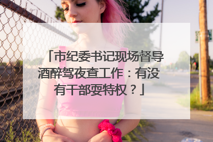 市纪委书记现场督导酒醉驾夜查工作：有没有干部耍特权？