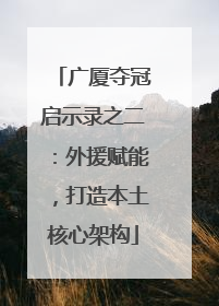 广厦夺冠启示录之二：外援赋能，打造本土核心架构