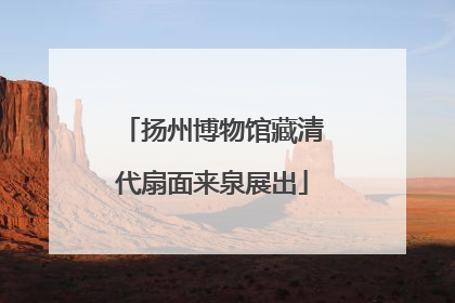 扬州博物馆藏清代扇面来泉展出
